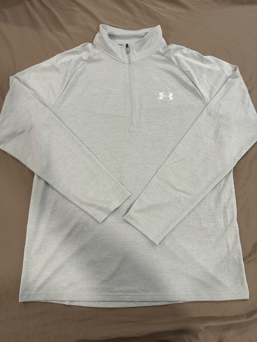Under Armour Men’s Light Gray Quarter-Zip Performance Pullover